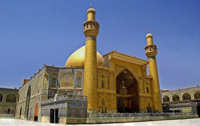 نمای واقعی حرم امام علی علیه‌السلام در نجف