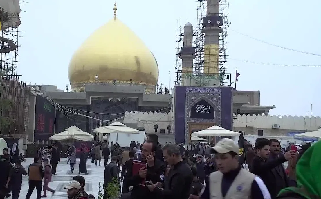 نمای واقعی حرم امامین عسکریین علیهماالسلام در سامرا